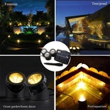 Single Head LED Outdoor Waterproof Solar Underwater Spotlight Floodlight, Single Head