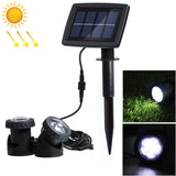 Two Heads LED Outdoor Waterproof Solar Underwater Spotlight Floodlight, Two Heads