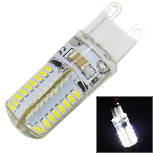 G9 4W 210LM  64 LED SMD 3014 Silicone Corn Light Bulb, AC 110V, AC 110V