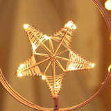 Star Moon Shape Iron Night Light Decorative Light, USB Version, USB Version