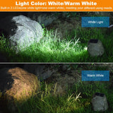 Solar Powered Simulated Stone Spotlight LED Light IP65 Waterproof Outdoor Garden Lawn Lamp