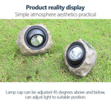 Solar Powered Simulated Stone Spotlight LED Light IP65 Waterproof Outdoor Garden Lawn Lamp