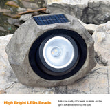 Solar Powered Simulated Stone Spotlight LED Light IP65 Waterproof Outdoor Garden Lawn Lamp