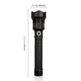 X92 Luminous Flux: 2000lm LED Waterproof Flashlight, Retractable Focus Function