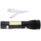 W545 Portable USB Charging LED Electric Torch Flashlight