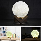 USB Charging LED Energy-saving Night Light with Wooden Holder Base, Touch 2-color(8cm), Touch 7-color(8cm)