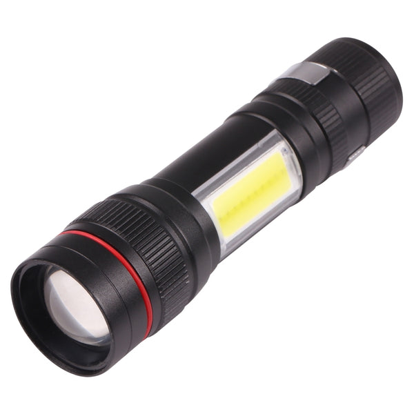 T6 LED Pocket Flashlight Zoomable 3 Modes with Hook Clip, 11