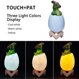 Parasaurolophus Shape Creative Touch 3D Decorative Night Light, 3-color Patting Version, Parasaurolophus