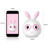 Smiling Rabbit Creative Touch 3D LED Decorative Night Light, AAA Battery Version, AAA Battery Version (Pink), AAA Battery Version (Blue)