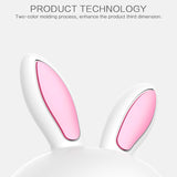 Smiling Rabbit Creative Touch 3D LED Decorative Night Light, AAA Battery Version, AAA Battery Version (Pink), AAA Battery Version (Blue)