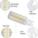 G9 102 LEDs SMD 2835 2800-3200K LED Corn Light, AC 110V, AC 110V