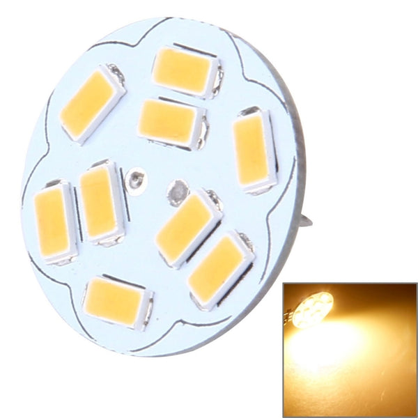 G4 4W 200LM 9 LED SMD 5730 Round Decorative Light for Indoor / Outdoor Decoration, DC 12V, Back Pins, LED1512WL, LED1512WW