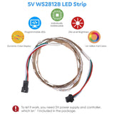 WS2812B 5050 SMD LED RGB Bare Board Rope Light, 30 LED/m, DC 5V, Length: 1m, Bare Board Rope Light 30 LED/m