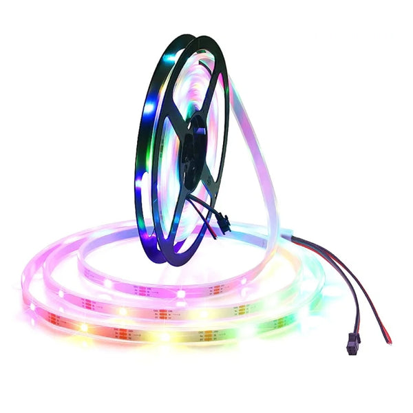 WS2812B RGB Light 5050 SMD LED Casing Waterproof Rope Light, 30 LED/m, DC 12V, Length: 5m, Casing Rope Light 30 LED/m