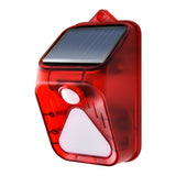 Solar Burglar Alarm Light Remote Control Human Body Induction Alarm