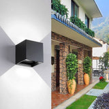 IP65 Waterproof Cubic Shape Outdoor and Indoor Decorative Light for Living Room, Bedroom, Aisle, Hotel, AC 85-265V, Black Shell White Light, Black Shell Warm White, White Shell White Light, White Shell Warm White