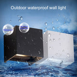 IP65 Waterproof Cubic Shape Outdoor and Indoor Decorative Light for Living Room, Bedroom, Aisle, Hotel, AC 85-265V, Black Shell White Light, Black Shell Warm White, White Shell White Light, White Shell Warm White