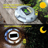 LED Solar Powered Embedded Ground Lamp IP68 Waterproof Outdoor Garden Lawn Lamp