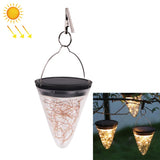 Solar Energy Conical Starlight Pendent Lamp IP55 Waterproof Outdoor Garden Decoration Light