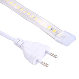 Waterproof IP65 SMD 5730 LED Light with Power Plug, 120 LED/m, AC 220V, 2m White Light, 2m Warm White