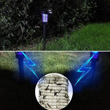 LED Solar Powered Mosquito Pest Killer Farm Lawn Light Landscape Lamp IP44 Waterproof