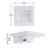 Square Wall Light Lamp for Stairs Step Corner, AC 85-265V