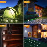 SMD 5050 Under Ground Lamp Outdoor Path Way Garden Decking LED Light, 8 LEDs White Light, 8 LEDs Warm White Light