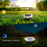 SMD 5050 Under Ground Lamp Outdoor Path Way Garden Decking LED Light, 8 LEDs White Light, 8 LEDs Warm White Light