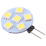 G4 6 LEDs SMD 5050 72LM 2800-3200K Stepless Dimming Energy Saving Light Pin Base Lamp Bulb, DC 12V, G4 6LEDs SMD 5050  72LM, G4 6 LEDs SMD 5050 72LM