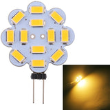 G4 12 LEDs SMD 5730 240LM 2800-3200K Plum Flower Shape Stepless Dimming Energy Saving Light Pin Base Lamp Bulb, DC 12V, G4 12LEDs SMD 5730 240LM, G4 12 LEDs SMD 5730 240LM