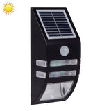 80 LM 6000-6500K Outdoor Wall Light with 5V 0.5W Solar Panel, 0.2W White Light