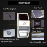 80 LM 6000-6500K Outdoor Wall Light with 5V 0.5W Solar Panel, 0.2W White Light