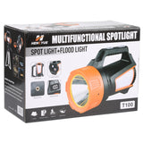 T100-A Multifunctional Rechargeable Digital Display Flashlight LED Spotlight, Lumen: 1200-1500LM, T100-A