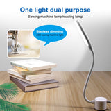 LED Sewing Machine Lamp USB Stepless Dimming Touch Magnet Working Energy-saving Lamp