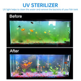 UV-009 9W Ultraviolet Germicidal Lamp Disinfection Light for Aquarium, EU Plug, 9W