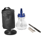 Glass + Aluminum Alloy Single Pipe Hookah Set