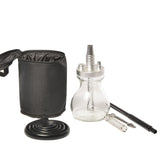 Glass + Aluminum Alloy Single Pipe Hookah Set