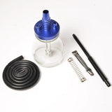 Glass + Aluminum Alloy Single Pipe Hookah Set