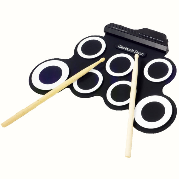 Portable Silicone Hand Roll USB Electronic Drum, USB Electronic Drum(Black), Electronic Drum(Green)