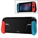 TPU Shell Handle Grip with Game Card Slot Anti-Shock Cover Silicone Case for Nintendo Switch, TPU Shell