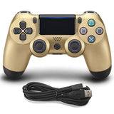 Wired Game Controller for Sony PS4, White, Blue, Red, Black, Gold, Silver