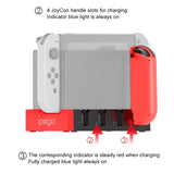 iPega PG-9186 Game Controller Charger Charging Dock Stand Station Holder with Indicator for Nintendo Switch Joy-Con, PG-9186