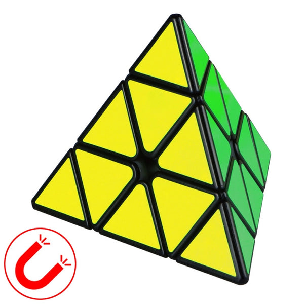 Moyu QIYI M Series Magnetic Speed Magic Cube Pyramid Cube Puzzle Toys, Pyramid