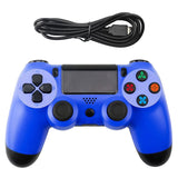 Snowflake Button Wired Gamepad Game Handle Controller for PS4, Blue, Red, White, Black