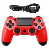 Snowflake Button Wired Gamepad Game Handle Controller for PS4, Blue, Red, White, Black