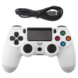 Snowflake Button Wired Gamepad Game Handle Controller for PS4, Blue, Red, White, Black