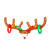 Inflatable Reindeer Antler Cute Deer Head Child Throw Ring Games Toy, Inflatable Reindeer