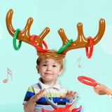 Inflatable Reindeer Antler Cute Deer Head Child Throw Ring Games Toy, Inflatable Reindeer