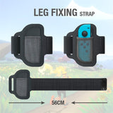 ipega GP-319 For Switch Joy-Con Adjustable Gaming Controller Grip Gamepad Leg Fixing Straps + Cloth Cover Set, GP-319