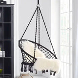 Indoor Single Cotton Rope Woven Swing Chair